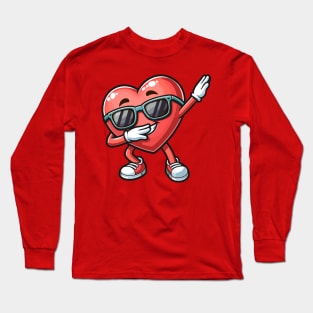 Dabbing Heart Long Sleeve T-Shirt